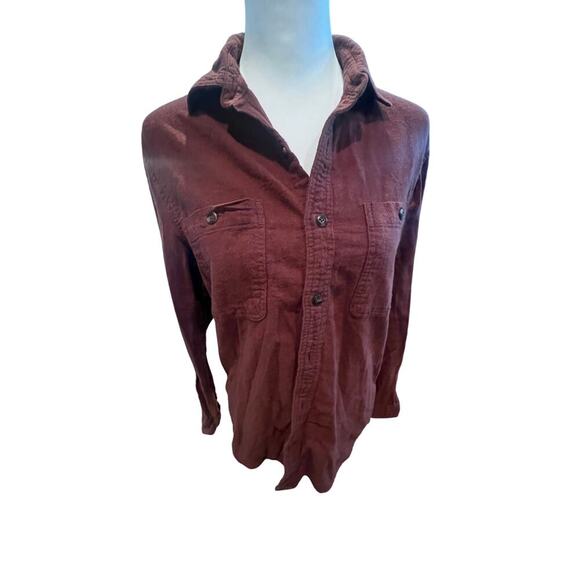 SONOMA Tops - SONOMA LONG SLEEVE BUTTON UP BROWN 100%. COTTON WOMENS SIZE SMALL